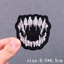 Animal Embroidered Patches For Clothing Hip Hop Patch Iron On Patches On Clothes Punk Embroidery Patch Hook Loop Stickers Badges