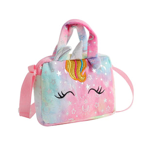 Sweet Unicorn Handbags For Girls Lovely Kids Crossbody Bag Children