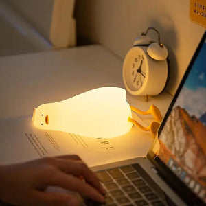 LED Night light Silicone Rabbit Touch Sensor lamp Cute Animal Light