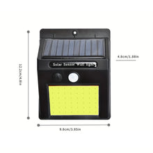 1/2/4/6Pcs 100 LED Wall Lights Outdoor Solar Lamp PIR Motion Sensor
