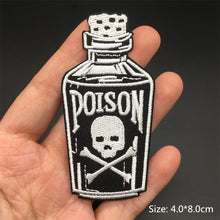 Punk Embroidered Patches for Clothing Iron on Patches Appliques Diy Anime Clothes Thermoadhesive Stickers