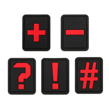 English Alphabet Letter Patches Letters Stripes Cloth Accessories Stickers Name hook loop Patches Tactical badge