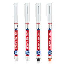4Pcs/Set 20mm Deep Hole Long Nib Head Markers For Metal Perforating