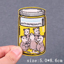 Animal Embroidered Patches For Clothing Hip Hop Patch Iron On Patches On Clothes Punk Embroidery Patch Hook Loop Stickers Badges