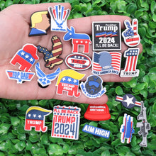 1pcs US Air Force Gun Aim High Take America Back PVC Sandals Shoes Decoration Buckle Clog Charms Accessories Adult Unisex Gift