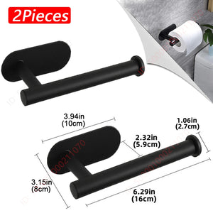 1~2PCS Toilet Paper Rack Bathroom Paper Towel Holder Adhesive
