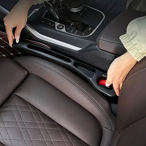 2pc Car Seat Gap Filler Organizer Pu Waterproof Car Seat Gap Plug