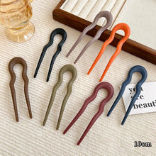 7Pcs/Set Matte U-Shaped Hair Sticks Fork Fashion Acetate Acrylic