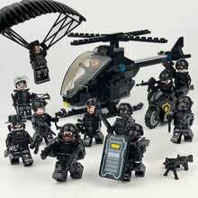 8175 SWAT cross-border wholesale children assembled small particles building block toys drone weapon accessories mechanical dog