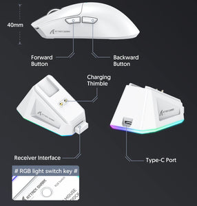 Attack Shark X11 3-Mode Connection /2.4GHz/Bluetooth ,PAW3311