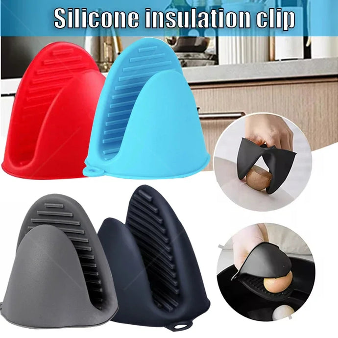 2PCS Oven Mitts Silicone Oven Glove Heat Resistant Pinch Mitts Anti