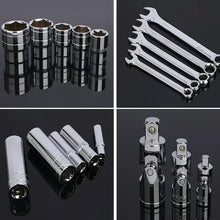 46pcs Ultimate Auto Marine Tool Kit with Socket Wrench Ratchet Set and