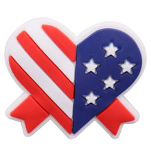 1-19Pcs Rainbow Star Eagle PVC Garden Shoe Charms USA Statue of Liberty Designer Accessories Fit Adult Backpack