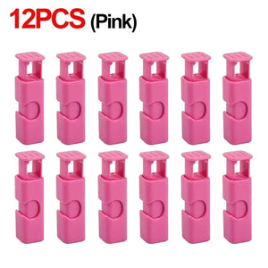12 PCS Squeeze Bread Bag Clips Reusable Fresh Food Seal Plastic Clip