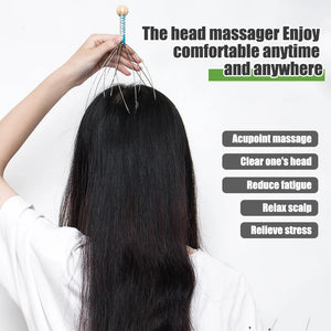 1pcs Head Massager Scratching Octopus Scalp Tool Non Soul Extractor