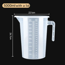 1PC Clear Graduated Measuring Cup Scale Plastic Transparent Mixing Cup