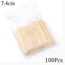 100/50pcs Nail Art Pusher Orange Wood Sticks Cuticle Pusher Remover