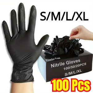 Black Xl Latex Gloves Pvc Gloves Disposable Nitrile Gloves Housework
