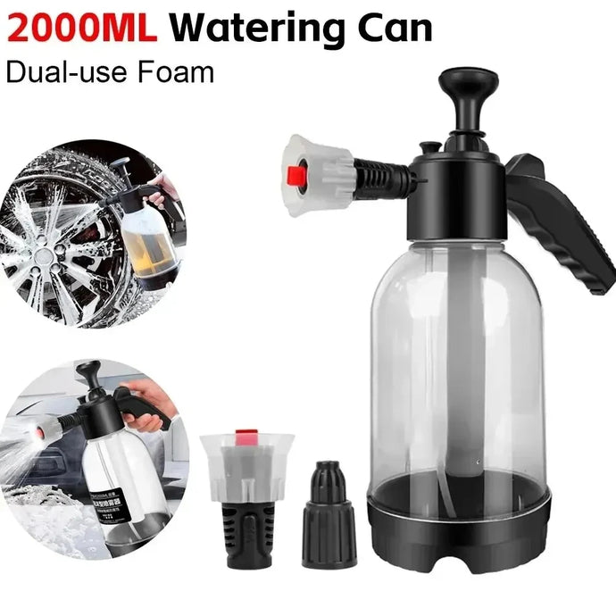 2L Foam Sprayer Car Wash Hand-held Foam Watering Can Air Pressure
