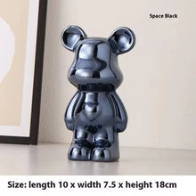 Ceramic Cartoon Teddy Bear Figurine Love Bear Ornament Living Room