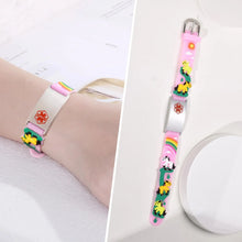 Customzied Personalized ID Bracelet for Little Girls Boys, Silicone Bracelet Adjustable, Engrave Quotes Inspirational Gift