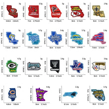 10pcs /set Mini Team Ironing Patch Rugby Football Grit Embroidered Fabric Badge Belle Clothes T-shirts Accessories DIY Decor