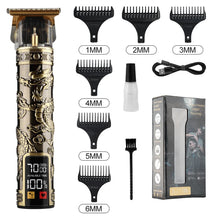 T9 LCD Electric Hairdresser Oil Shaving Head Electric Pusher Carving