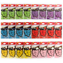 6PCS Car Air Freshener Natural Scented Tea Paper Auto Hanging Vanilla