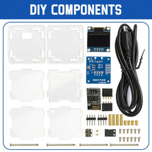 DIY Digital Clock Kit ESP8266 MINI Weather Clock WIFI Soldering Practice Electronic Multifunctional Weather Station