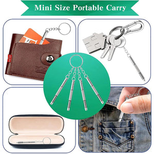 1/2/10pcs Mini 3 in1 Screwdriver Eyeglass Optical Eye Glasses Portable