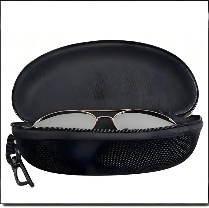 1PC 2025 new sports anti glasses box EVA zipper box Oxford cloth