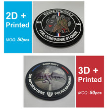 Wholesale Portable Morale PVC Rubber Patches 2D 3D Funny Stickers Creative Decor for Bag Backpack