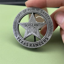 TEXAS Rangers Medal Company A Badge Round With Star Mexican Peso American Rangers Old West Civil War Lawman Confederate Pins