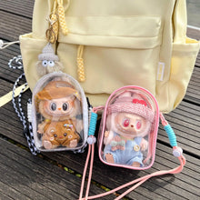Doll Protect Case For Labubu Sitting Party 15cm Plush Cotton Doll