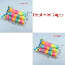 12/24pcs Rainbow Magic Springs Circle Toys Gradient Color Fingertip