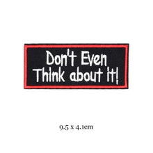 DIY Black White Words Letter Patches For Clothing Embroidered Badge Rock Hippie Iron On Clothes Sticker Badge Appliques Stripes