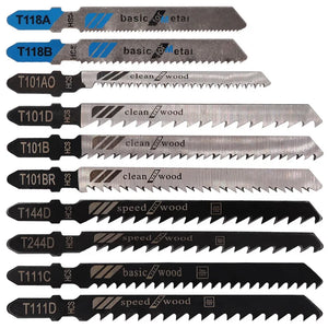 10Pcs  Metal Fine Tooth Scroll Saw Blades for Aluminum Woodworking -