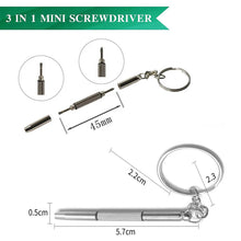 1/2/10pcs Mini 3 in1 Screwdriver Eyeglass Optical Eye Glasses Portable