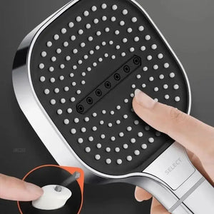 3 Modes Large Panel Shower Head 13cm High Pressure Spa Adjustable