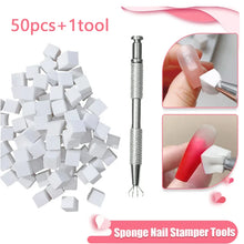 50PCS Sponge Gradient Nail Art Stamper Tools Gel Polish Color Gradient