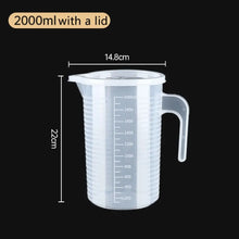 1PC Clear Graduated Measuring Cup Scale Plastic Transparent Mixing Cup