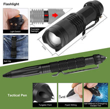 16 Pcs Survival Kit, Camping Gear & Equipment, Stocking Stuffers for Men, Outdoor Adventure Christmas Gifts