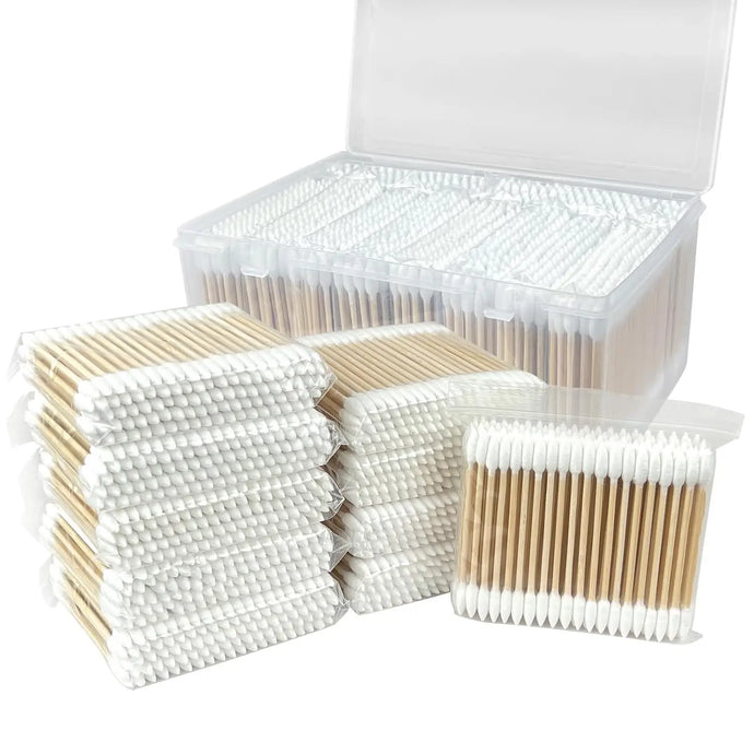 500 Round Headed Cotton Swabs, Double Round Headed Cotton Swabs,
