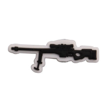 1pcs US Air Force Gun Aim High Take America Back PVC Sandals Shoes Decoration Buckle Clog Charms Accessories Adult Unisex Gift