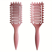 3 in 1 Curl Define Styling Brush Hollow Out Detangling Hair Brush