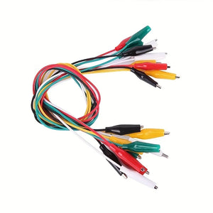 10PCS Alligator Clips Electrical DIY Test Leads Alligator Double-ended
