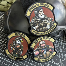 Army Soldier Tactical Patch M4 Rifleman Morale Badge Printing Patches Hook and Loop Old Man Fat Man Military Backpack Sticker