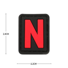 English Alphabet Letter Patches Letters Stripes Cloth Accessories Stickers Name hook loop Patches Tactical badge