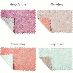 10pcs Microfiber Dish Cloths Multi Purpose Dishwashing Towels For