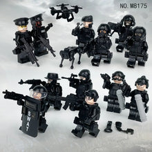 8175 SWAT cross-border wholesale children assembled small particles building block toys drone weapon accessories mechanical dog